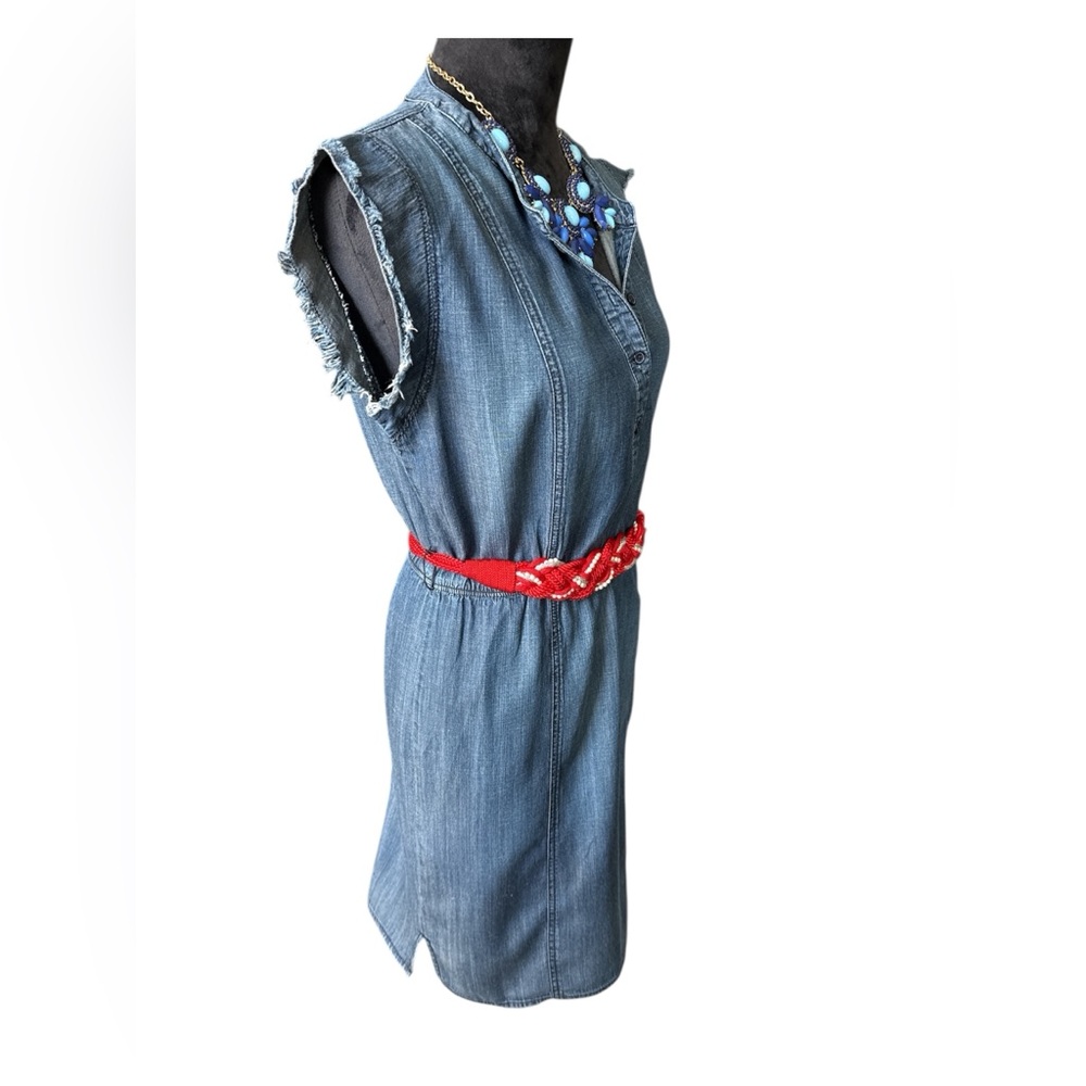 Chicos Soft-Denim Shirt Dress (size 4-6) - Picture 3 of 12